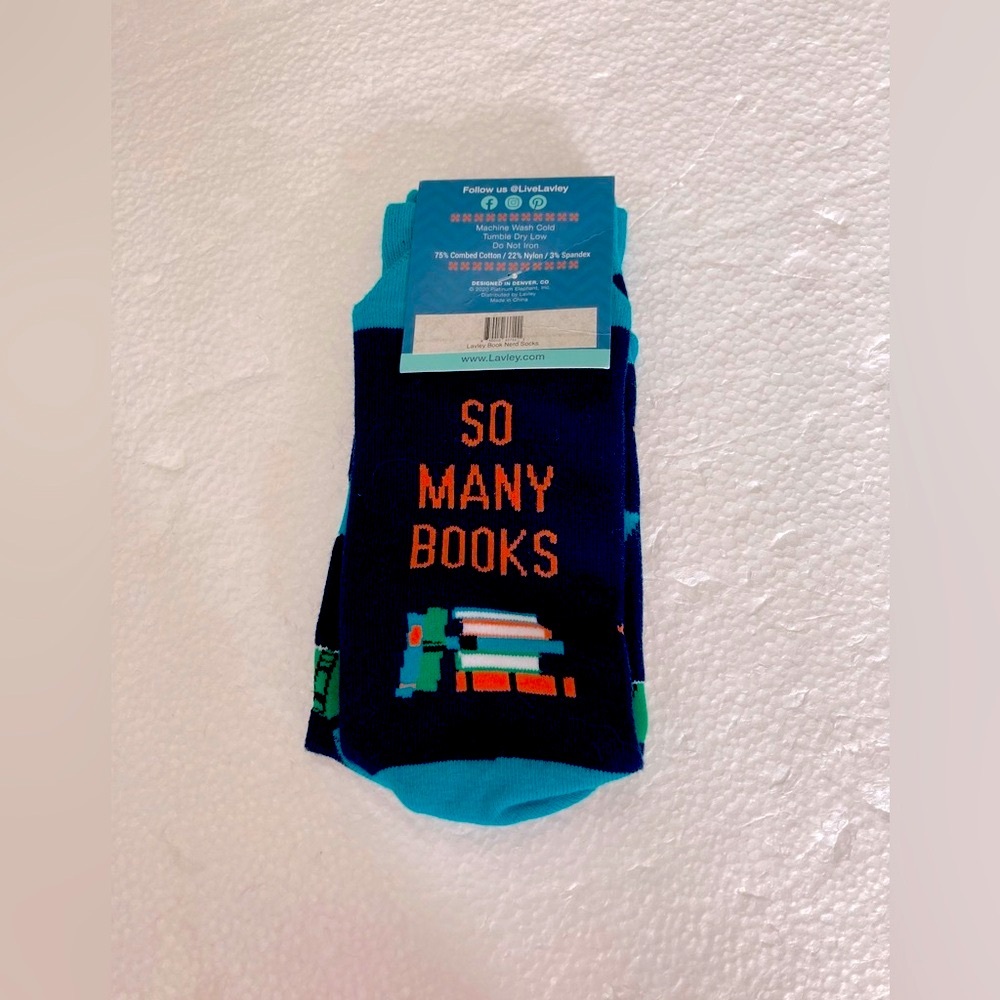 Blue Book-Themed Socks